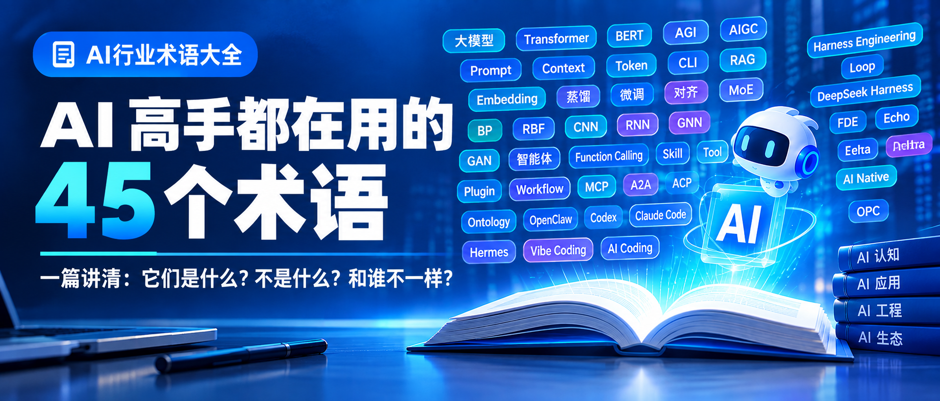 一口气搞懂 45 个 AI 术语：从 LLM 到 Ontology